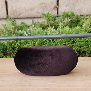 Tom Ford Dark Brown Velvet Eyewear Case